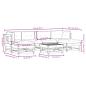 Preview: 7-tlg. Garten-Lounge-Set mit Kissen Massivholz Douglasie