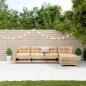 Preview: ARDEBO.de - 5-tlg. Garten-Lounge-Set mit Kissen Massivholz Kiefer