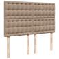 Preview: Boxspringbett Matratze Cappuccino-Braun 140x190cm Kunstleder