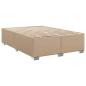 Preview: Boxspringbett Matratze Cappuccino-Braun 140x190cm Kunstleder
