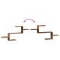 Preview: Wandregal Altholz-Optik 104x15x49 cm Holzwerkstoff