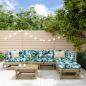 Preview: ARDEBO.de - 7-tlg. Garten-Lounge-Set mit Kissen Imprägniertes Kiefernholz