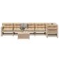 Preview: ARDEBO.de - 7-tlg. Garten-Lounge-Set mit Kissen Massivholz Kiefer