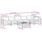 Preview: 7-tlg. Garten-Lounge-Set mit Kissen Massivholz Kiefer