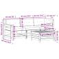 Preview: 4-tlg. Garten-Lounge-Set mit Kissen Massivholz Kiefer