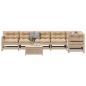 Preview: ARDEBO.de - 7-tlg. Garten-Lounge-Set mit Kissen Massivholz Kiefer