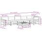 Preview: 7-tlg. Garten-Lounge-Set mit Kissen Massivholz Kiefer