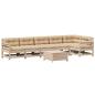 Preview: 7-tlg. Garten-Lounge-Set mit Kissen Massivholz Kiefer