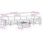 Preview: 7-tlg. Garten-Lounge-Set mit Kissen Massivholz Kiefer