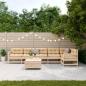 Preview: 7-tlg. Garten-Lounge-Set mit Kissen Massivholz Kiefer