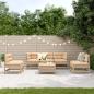 Preview: 6-tlg. Garten-Lounge-Set mit Kissen Massivholz Kiefer