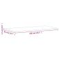 Preview: Tischplatte 100x50x1,5 cm Rechteckig Massivholz Buche