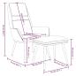 Preview: Relaxsessel mit Hocker Creme Stoff