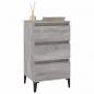 Preview: Nachttisch Grau Sonoma 40x35x70 cm Holzwerkstoff