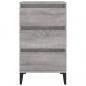 Preview: Nachttisch Grau Sonoma 40x35x70 cm Holzwerkstoff