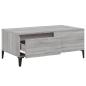 Preview: ARDEBO.de - Couchtisch Grau Sonoma 90x50x36,5 cm Holzwerkstoff