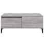 Preview: Couchtisch Grau Sonoma 90x50x36,5 cm Holzwerkstoff