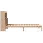 Preview: Massivholzbett mit Regal ohne Matratze 90x190 cm Kiefer
