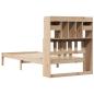 Preview: Massivholzbett mit Regal ohne Matratze 90x190 cm Kiefer