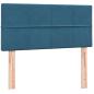 Preview: ARDEBO.de - Boxspringbett mit Matratze Dunkelblau 90x220 cm Samt