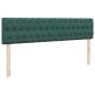 Preview: Ottoman-Bett mit Matratze Dunkelgrün 200x200 cm Samt