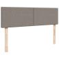 Preview: Ottoman-Bett mit Matratze Taupe 140x190 cm Stoff