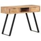 Preview: Schreibtisch 107x45x79 cm Massivholz Akazie Lebendige Kanten