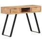 Preview: Schreibtisch 107x45x79 cm Massivholz Akazie Lebendige Kanten