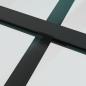 Preview: Schiebetür Schwarz 76x205 cm ESG Glas und Aluminium