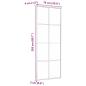 Preview: Schiebetür Schwarz 76x205 cm ESG Glas und Aluminium