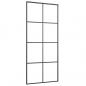 Preview: Schiebetür Schwarz 90x205 cm ESG-Glas und Aluminium