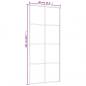 Preview: Schiebetür Schwarz 90x205 cm ESG-Glas und Aluminium