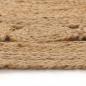 Preview: Teppich Geflochten Jute 240 cm Rund