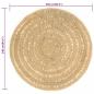 Preview: Teppich Handgefertigt Geflochten Jute 240 cm