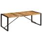 Preview: Esstisch 220x100x75 cm Massivholz Mango