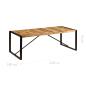 Preview: Esstisch 220x100x75 cm Massivholz Mango