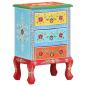 Preview: Nachttisch Handbemalt 40x30x60 cm Mango Massivholz