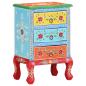 Preview: Nachttisch Handbemalt 40x30x60 cm Mango Massivholz