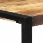 Preview: Bartisch 110x55x110 cm Massives Raues Mangoholz