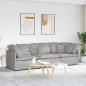 Preview: ARDEBO.de - Modulares Sofa mit Kissen Stoff Wolkengrau