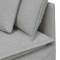 Preview: Modulares Sofa mit Kissen Stoff Wolkengrau