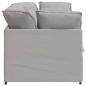 Preview: Modulares Sofa mit Kissen Stoff Wolkengrau