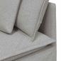 Preview: Modulares Sofa mit Kissen Stoff Wolkengrau