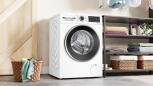 Preview: Bosch WNG24442 Serie 6 9/6 kg Waschtrockner, 1400 U/Min, 60 cm breit, Fleckenautomatik, AquaStop, Nachlegefunktion, weiß/schwarz
