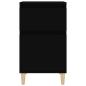 Preview: ARDEBO.de - Nachttische 2 Stk. Schwarz 40x35x70 cm