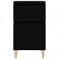 Preview: Nachttisch Schwarz 40x35x70 cm