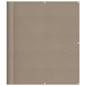 Preview: Balkon-Sichtschutz Taupe 120x1000 cm 100 % Polyester-Oxford