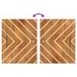 Preview: 5-tlg. Badschrank-Set Braun und Schwarz Massivholz Mango