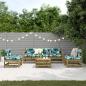 Preview: ARDEBO.de - 6-tlg. Garten-Lounge-Set mit Kissen Imprägniertes Kiefernholz