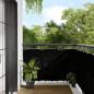 Preview: ARDEBO.de - Balkon-Sichtschutz Schwarz 90x1000 cm 100 % Polyester-Oxford